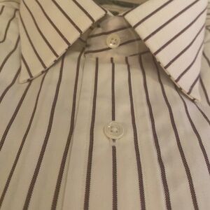 This Shirt Is A New Preswick & Moore  Mens Dress Shirt  Size 16 1/2 x 33. NWT